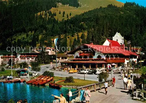 AK / Ansichtskarte Schliersee Spitzingsee Bootfahren Hotel Restaurant Kat. Schliersee