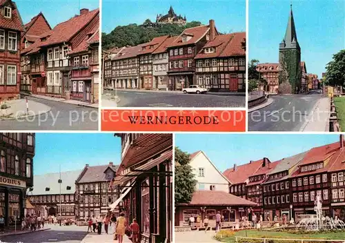 AK / Ansichtskarte Wernigerode Harz Feudalmuseum Schloss Gothisches Haus Nikolaiplatz  Kat. Wernigerode