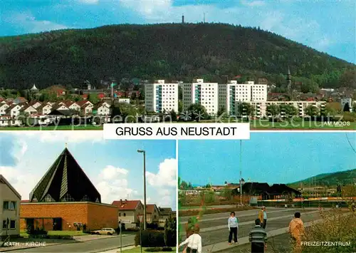 AK / Ansichtskarte Neustadt Coburg Katholische Kirche Freizeitzentrum Moos Kat. Neustadt b.Coburg