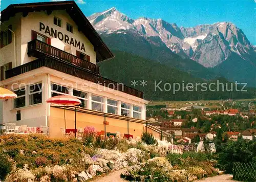 AK / Ansichtskarte Garmisch Partenkirchen Pension Cafe Restaurant Panorama Kat. Garmisch Partenkirchen