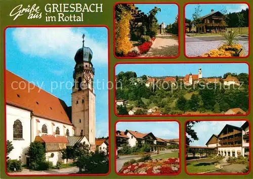 AK / Ansichtskarte Griesbach Bad Thermalbad Kirche Ortsansichten Kat. Bad Griesbach i.Rottal