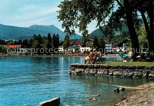 AK / Ansichtskarte Bad Wiessee Promenade Hirschberg Kat. Bad Wiessee