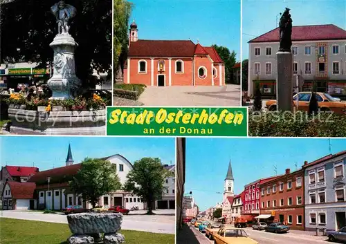 AK / Ansichtskarte Osterhofen Niederbayern Dackeldorf Gergweis Kirche Brunnen Ortsansichten Kat. Osterhofen