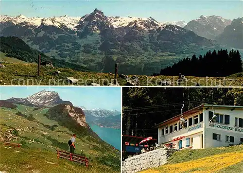 AK / Ansichtskarte Amden SG Blick von der Alp Walau auf Glarneralpen Kat. Amden