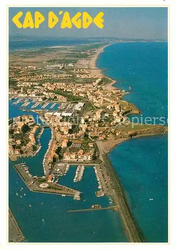 AK / Ansichtskarte Cap d Agde Fliegeraufnahme Hafen  Kat. Agde