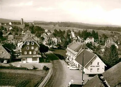 AK / Ansichtskarte Dobel Schwarzwald Hotel Post Panorama Kat. Dobel