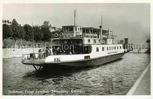 AK / Ansichtskarte Meersburg Bodensee Bodensee Faehre Kat. Meersburg