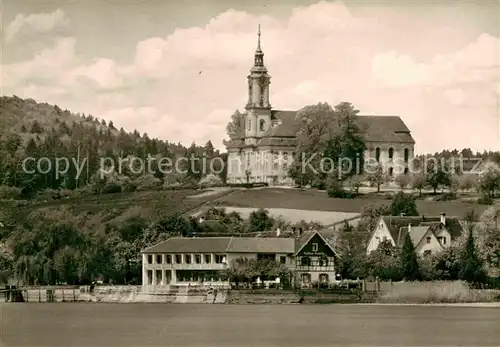 AK / Ansichtskarte Muehlhofen Hotel Pension Seehalde Kirche Kat. Uhldingen Muehlhofen