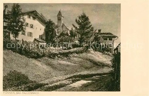 AK / Ansichtskarte Faulenbach Bad Kirche Kat. Fuessen