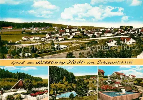 AK / Ansichtskarte Lossburg Panorama Freibad Brunnen Pavillon Kat. Lossburg