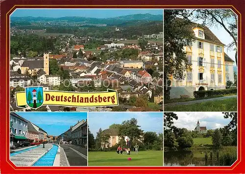 AK / Ansichtskarte Deutschlandsberg Schloss Wildbach Hauptplatz Schloss Frauenthal Golfplatz Kat. Deutschlandsberg