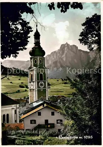 AK / Ansichtskarte Kastelruth Suedtirol Kirche Kat. Salten Schlern