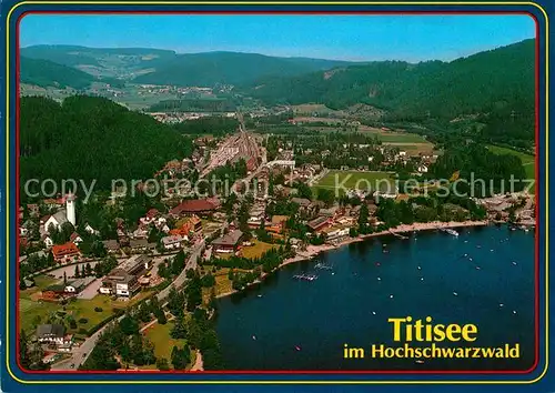 AK / Ansichtskarte Titisee Schwarzwald Fliegeraufnahme Kat. Titisee Neustadt