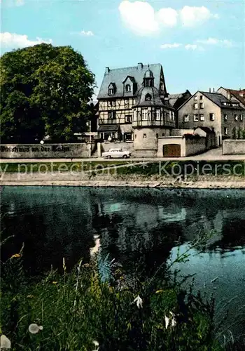AK / Ansichtskarte Niederlahnstein Historisches Wirtshaus an der Lahn Fachwerkbauten Kat. Lahnstein