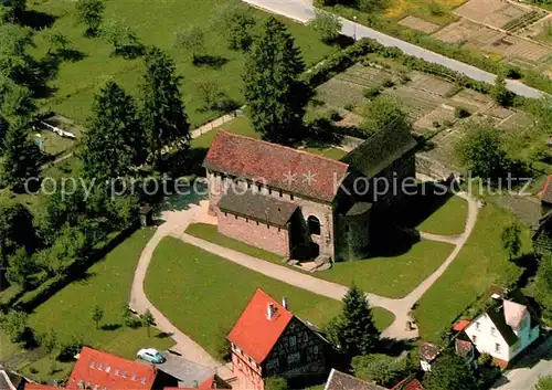 AK / Ansichtskarte Steinbach Michelstadt Fliegeraufnahme Einhardsbasilika  Kat. Michelstadt