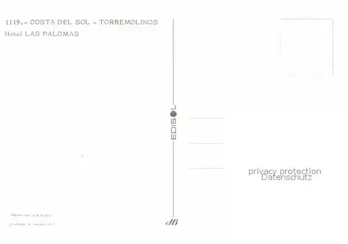 AK / Ansichtskarte Torremolinos Hotel Las Palomas Kat. Malaga Costa del Sol