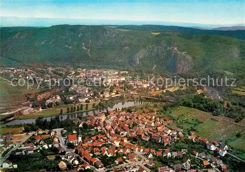 AK / Ansichtskarte Bad Muenster Stein Ebernburg Fliegeraufnahme Fliegeraufnahme mit Ebernburg Rheingrafenstein und Gans Kat. Bad Muenster am Stein Ebernburg