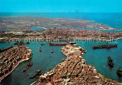 AK / Ansichtskarte Malta Fliegeraufnahme Grand Harbour Kat. Malta