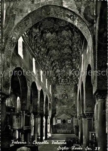 AK / Ansichtskarte Palermo Sicilia Cappella Palatina Soglio Reale  Kat. Palermo