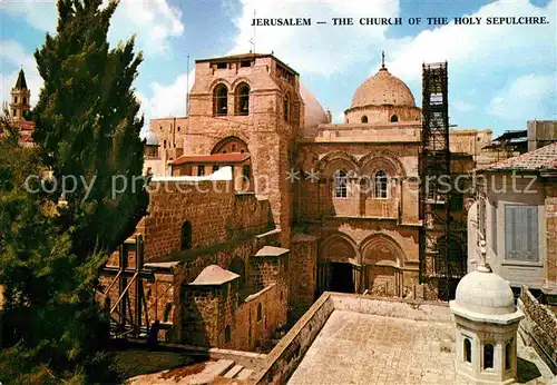 AK / Ansichtskarte Jerusalem Yerushalayim Kirche mit heiligem Grab Kat. Israel
