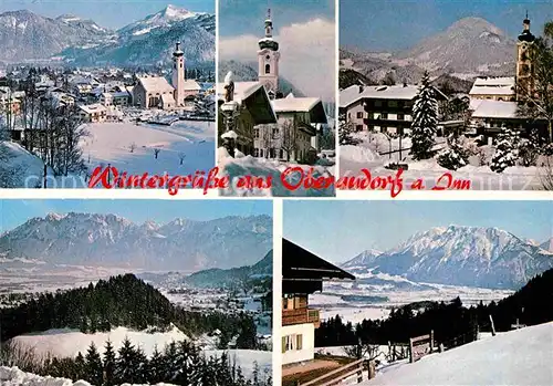 AK / Ansichtskarte Oberaudorf Inn Winterlandschaften 