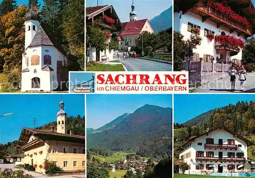 AK / Ansichtskarte Sachrang Chiemgau Kapelle Kirche Ortsansichten  Kat. Aschau i.Chiemgau
