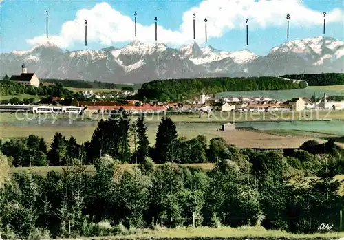 AK / Ansichtskarte Marktoberdorf Bergkette  Kat. Marktoberdorf