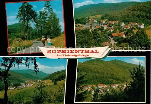 AK / Ansichtskarte Sophienthal Oberfranken Panoramen Wanderer Kat. Weidenberg