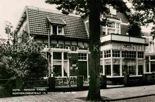 AK / Ansichtskarte Zandvoort Holland Hotel Pension Faber