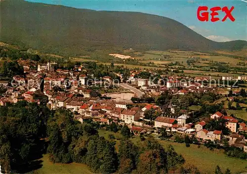 AK / Ansichtskarte Gex La ville au pied des monts Jura vue aerienne Kat. Gex