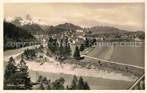 AK / Ansichtskarte Fuessen Allgaeu Panorama Kat. Fuessen