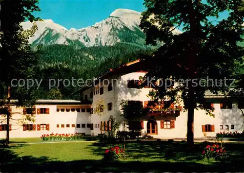 AK / Ansichtskarte Schoenau Berchtesgaden Eisenbahner Erholungsheim Haus Hubertus Hoher Goell Brett Berchtesgadener Alpen Kat. Berchtesgaden