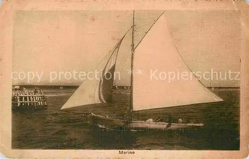AK / Ansichtskarte Segelboote Marine Kat. Schiffe