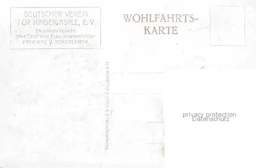 AK / Ansichtskarte Schafe Kind Wohlfahrtskarte Deutscher Verein Kinder Asyle  Kat. Tiere