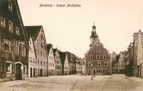 AK / Ansichtskarte Hersbruck Unterer Marktplatz Kat. Hersbruck