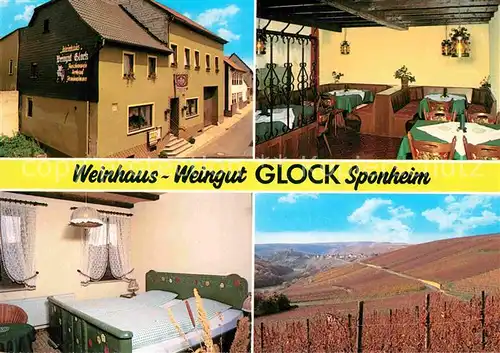 AK / Ansichtskarte Sponheim Weinhaus Glock Kat. Sponheim