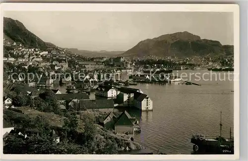 AK / Ansichtskarte Bergen Norwegen Hafenpartie Kat. Norwegen
