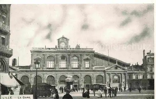 AK / Ansichtskarte Lille Nord La Gare Bahnhof Kat. Lille