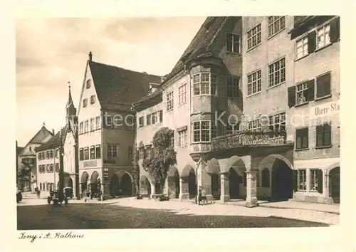 AK / Ansichtskarte Isny Allgaeu Rathaus Kat. Isny im Allgaeu