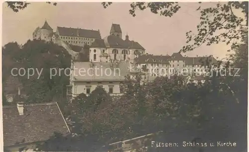 AK / Ansichtskarte Fuessen Allgaeu Schloss Kirche Kat. Fuessen