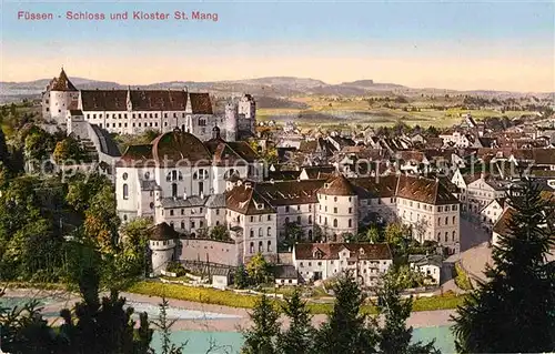AK / Ansichtskarte Fuessen Allgaeu Schloss Kloster Sankt Mang Kat. Fuessen