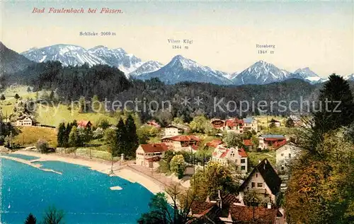 AK / Ansichtskarte Bad Faulenbach Schlick Vilser Koegl Rosaberg Kat. Fuessen