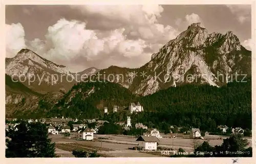 AK / Ansichtskarte Fuessen Allgaeu Saeuling Haus Straussberg Kat. Fuessen