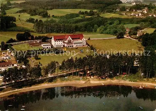 AK / Ansichtskarte Marienheide VdK Erholungsheim Brucher Talsperre Fliegeraufnahme Kat. Marienheide