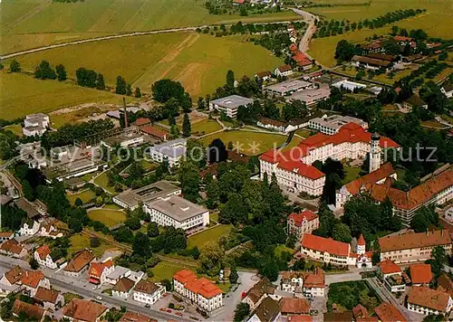 AK / Ansichtskarte Bad Schussenried Krankenhaus Praemonstratenserkloster Fliegeraufnahme Kat. Bad Schussenried