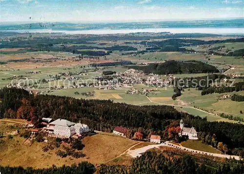 AK / Ansichtskarte Maria Eck Fliegeraufnahme Kloster mit Wallfahrtskirche Kat. Siegsdorf