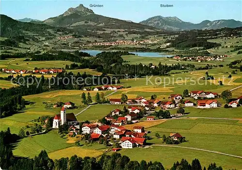 AK / Ansichtskarte Maria Rain Allgaeu Fliegeraufnahme mit Gruentensee Kat. Mittelberg Oy