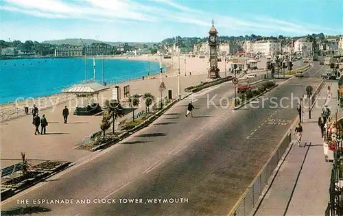 AK / Ansichtskarte Weymouth Dorset Esplanade and Clock Tower Kat. Weymouth and Portland