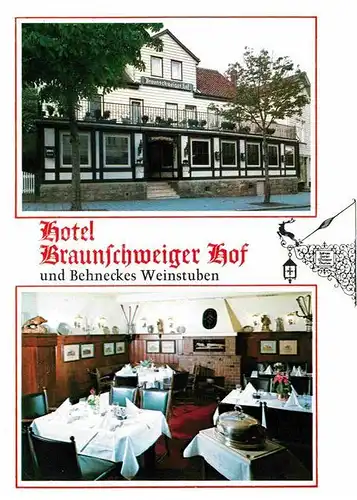 AK / Ansichtskarte Bad Harzburg Hotel Braunschweiger Hof und Behneckes Weinstuben Kat. Bad Harzburg