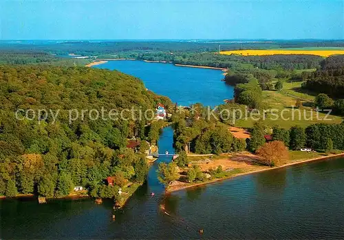 AK / Ansichtskarte Fuenfseen Lenz Lenzer Kanal Verbindung zwischen Petersdorfer und Plauer See Fliegeraufnahme